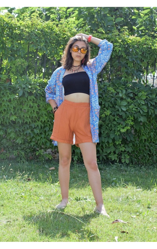 Pasaklı Giyim Kadın Şort 2891242 Kiremit