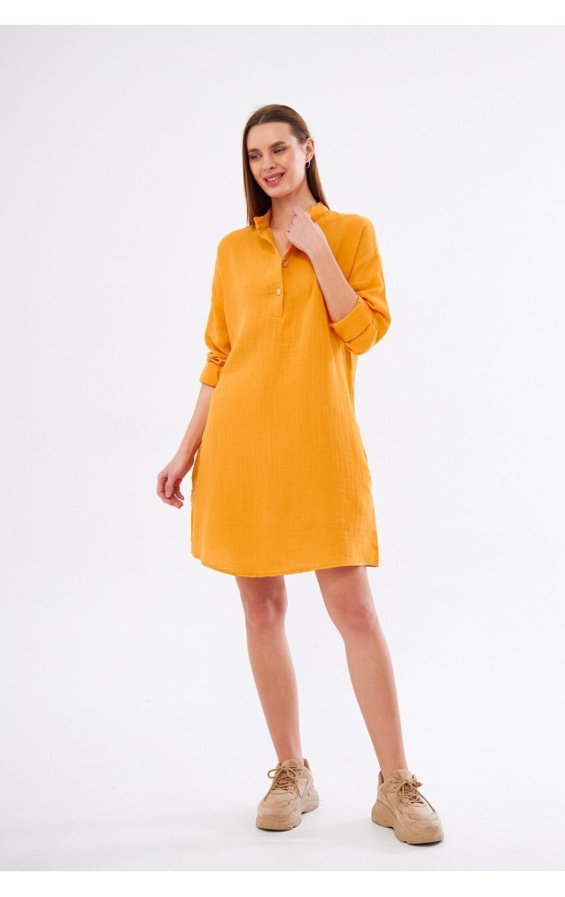 Pasaklı Giyim Kadın Müslin Tunik Gömlek 3520340 Hardal