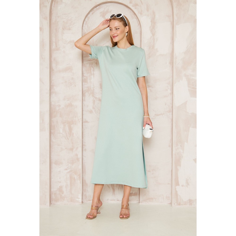 Pasaklı Giyim Pasaklı Giyim Kadın Omzu Düğmeli Mint - Premium Kadın Giyim