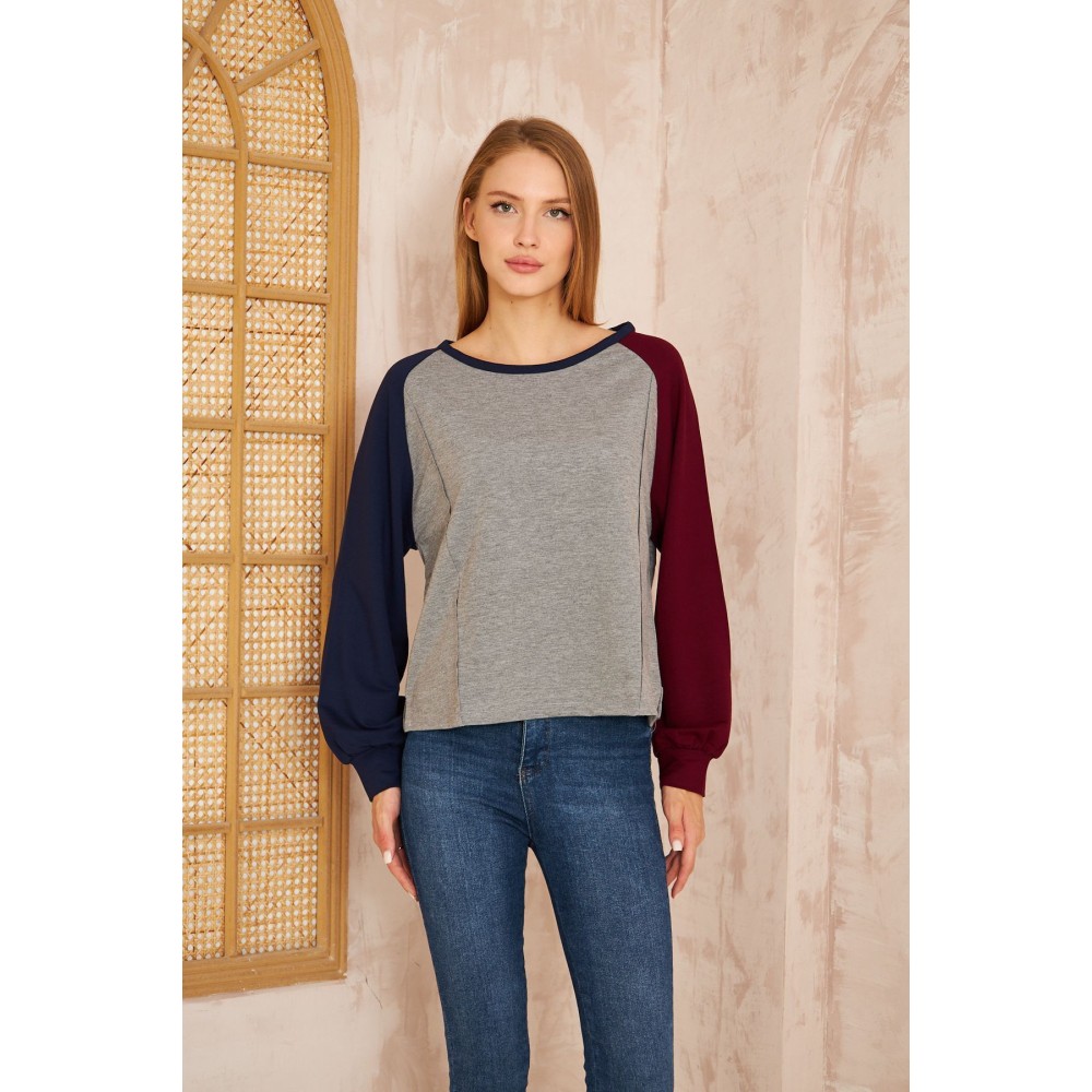 Pasaklı Giyim Pasaklı Giyim Kadın Sweatshirt Gri - Premium Kadın Giyim