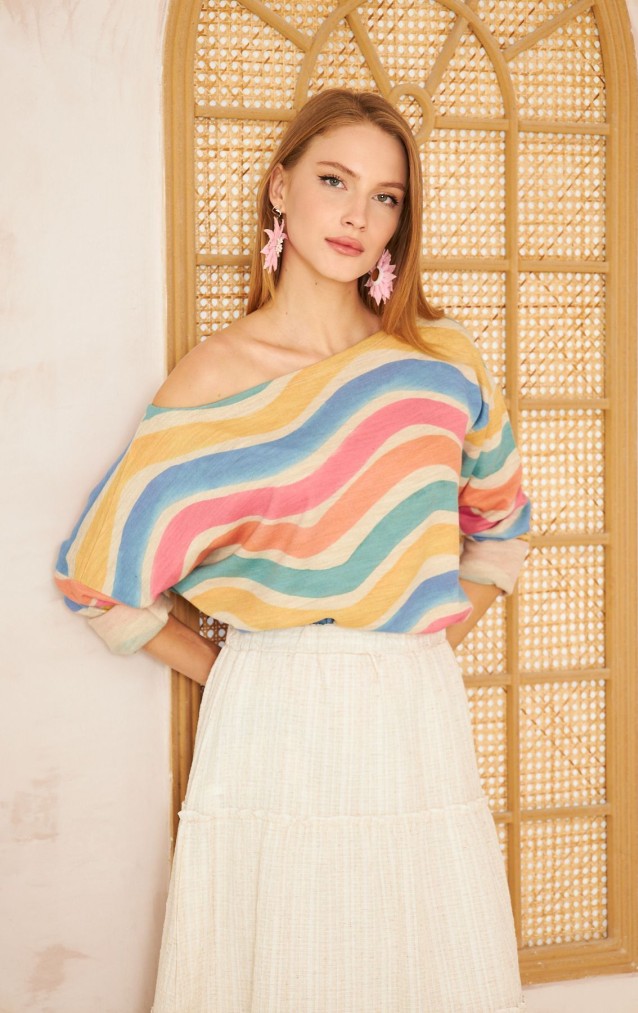 Pasaklı Giyim Kadın Akrilik Kazak 3478231 Gökkuşağı