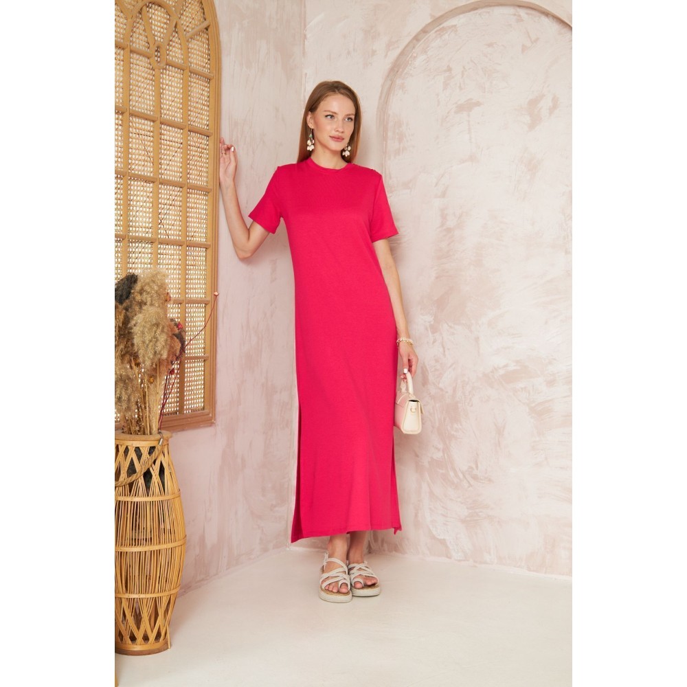 Pasaklı Giyim Pasaklı Giyim Kadın Omzu Düğmeli Fuşya - Premium Kadın Giyim