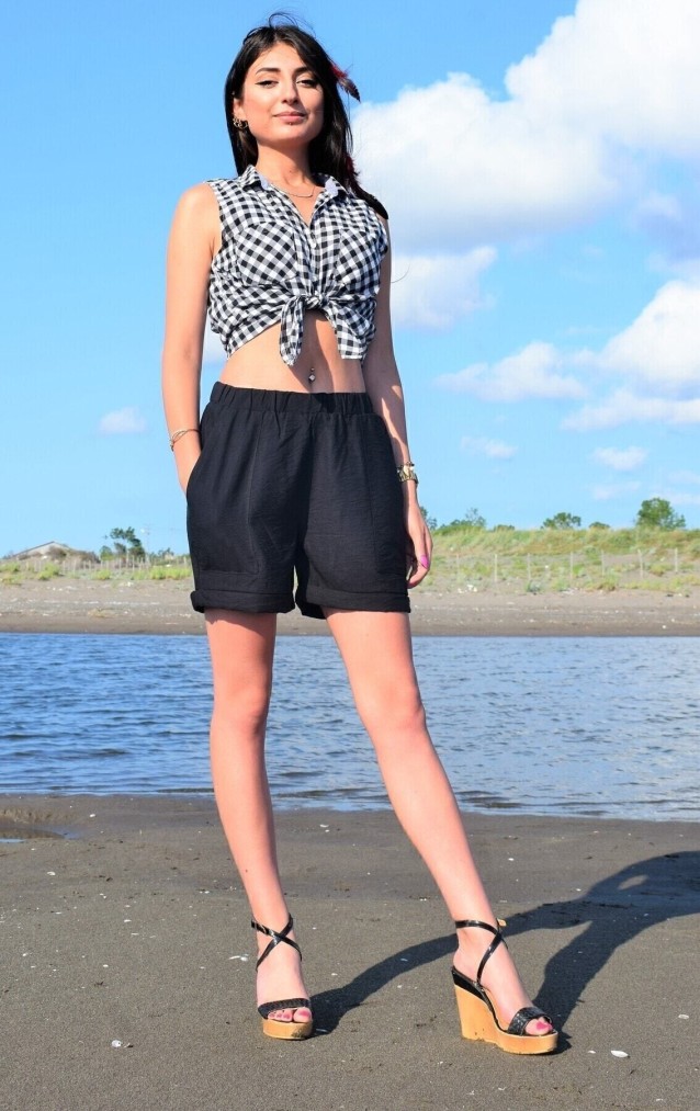 Pasaklı Giyim Kadın Şort 2891242 Siyah