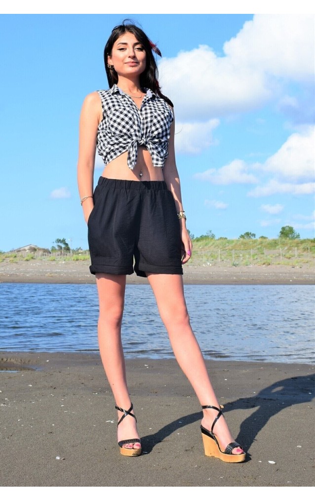 Pasaklı Giyim Kadın Şort 2891242 Siyah