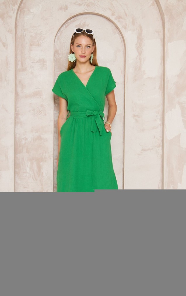 Pasaklı Giyim Kadın %100 Pamuk Müslin Elbise 3612451 Benetton