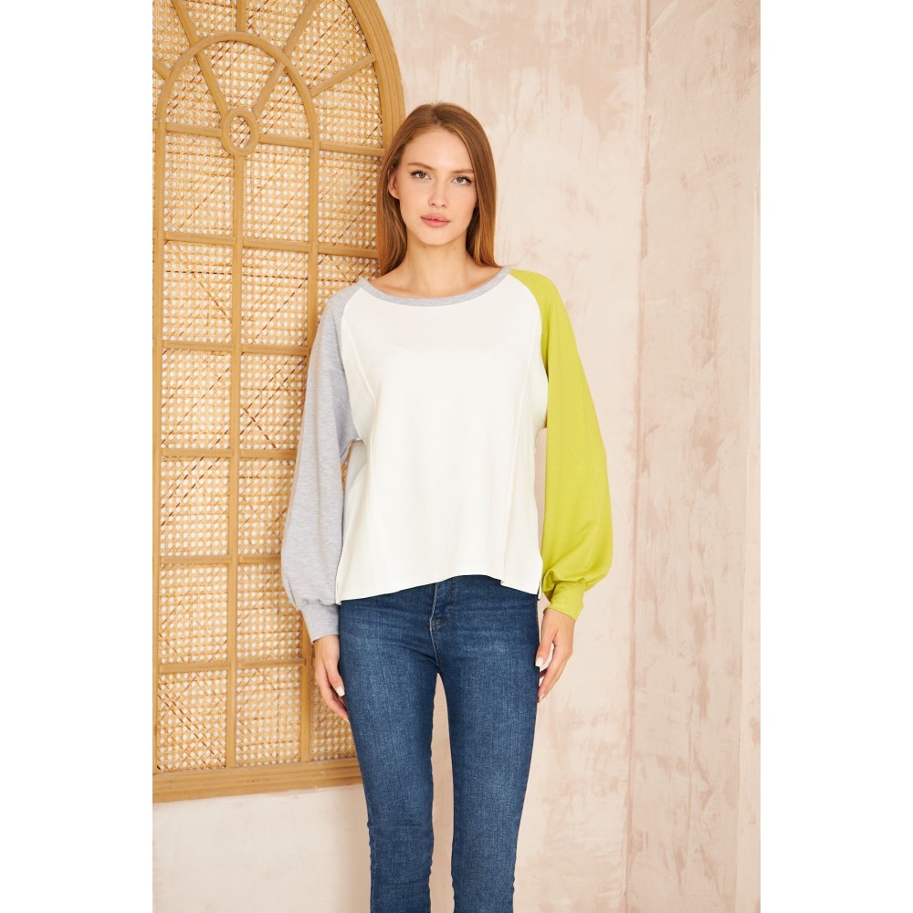 Pasaklı Giyim Pasaklı Giyim Kadın Sweatshirt Beyaz - Premium Kadın Giyim