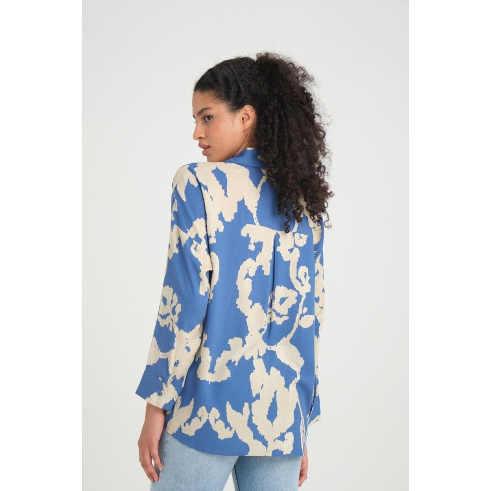 Pasaklı Giyim Pasaklı Giyim Kadın Viskon Gömlek Mavi - Premium Kadın Giyim