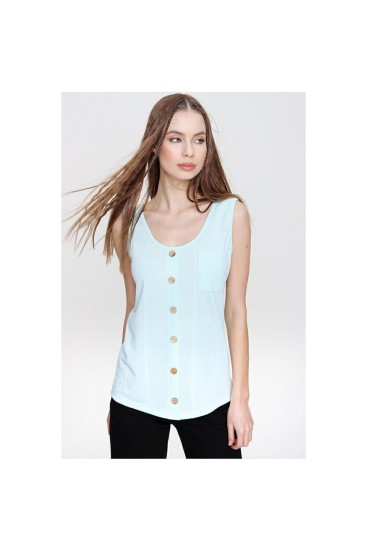 Pasaklı Giyim Kadın Örme Bluz 3134143 Suyeşili