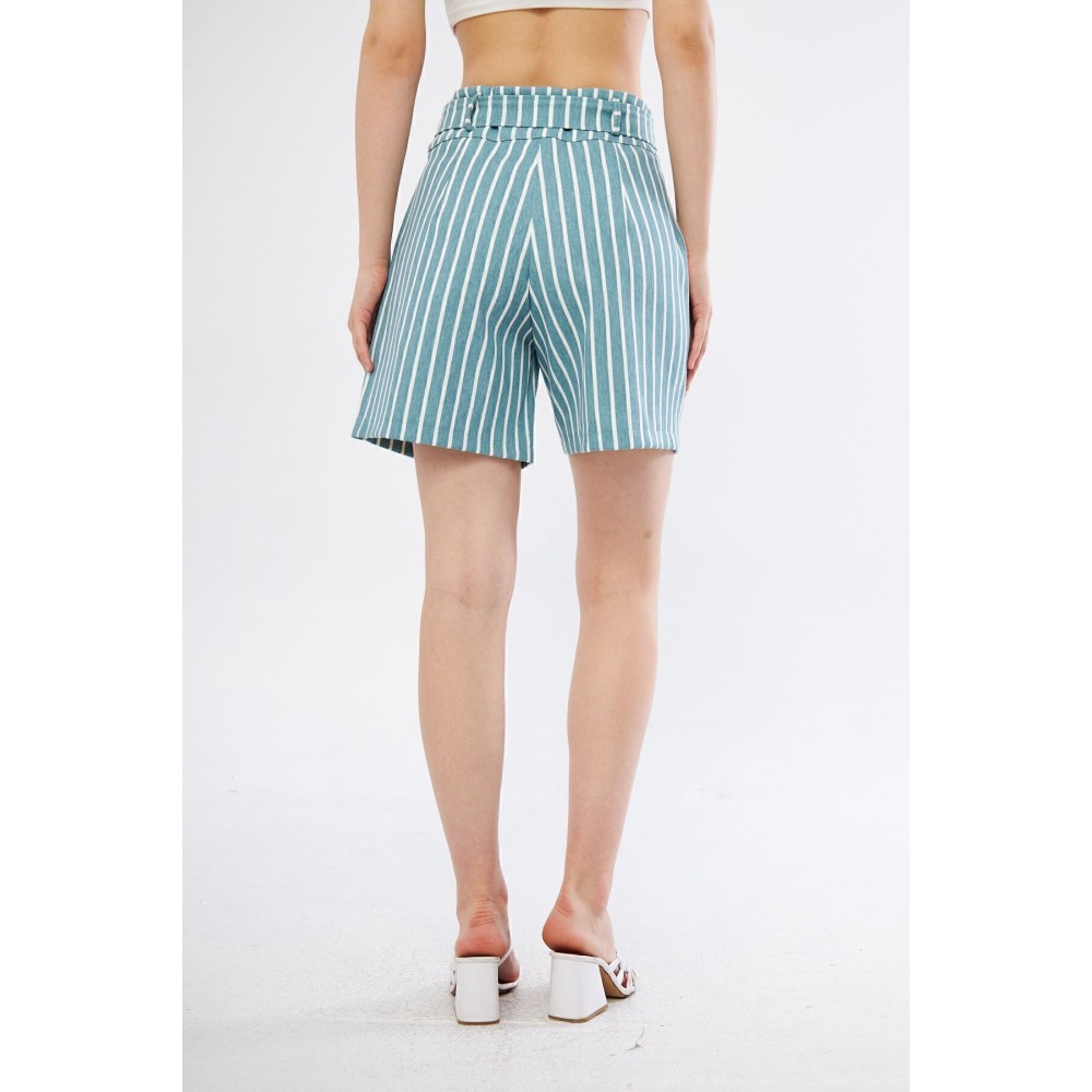 Pasaklı Giyim Pasaklı Giyim Kadın Gabardin Mini Şort Mint Yeşil - Premium Kadın Giyim