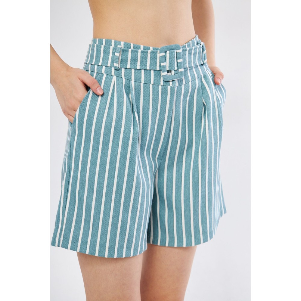 Pasaklı Giyim Pasaklı Giyim Kadın Gabardin Mini Şort Mint Yeşil - Premium Kadın Giyim