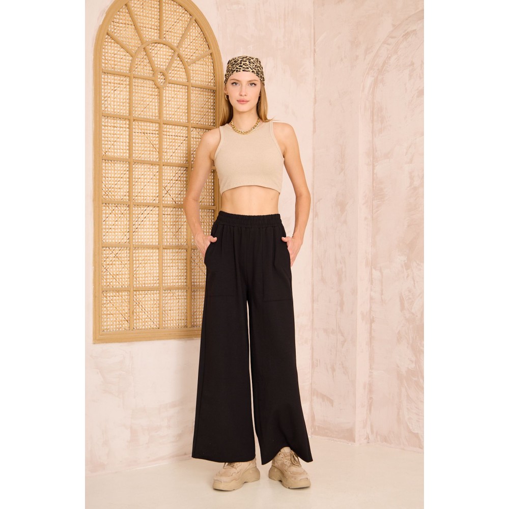 Pasaklı Giyim Pasaklı Giyim Kadın Viskon Pantolon-Eşorfman Altı Siyah - Premium Kadın Giyim