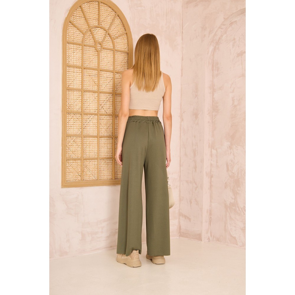 Pasaklı Giyim Pasaklı Giyim Kadın Viskon Pantolon-Eşorfman Altı Haki - Premium Kadın Giyim