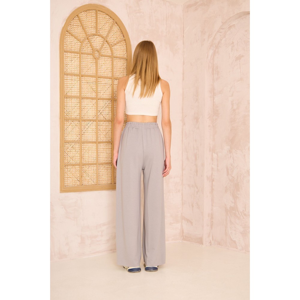 Pasaklı Giyim Pasaklı Giyim Kadın Viskon Pantolon-Eşorfman Altı Gri - Premium Kadın Giyim