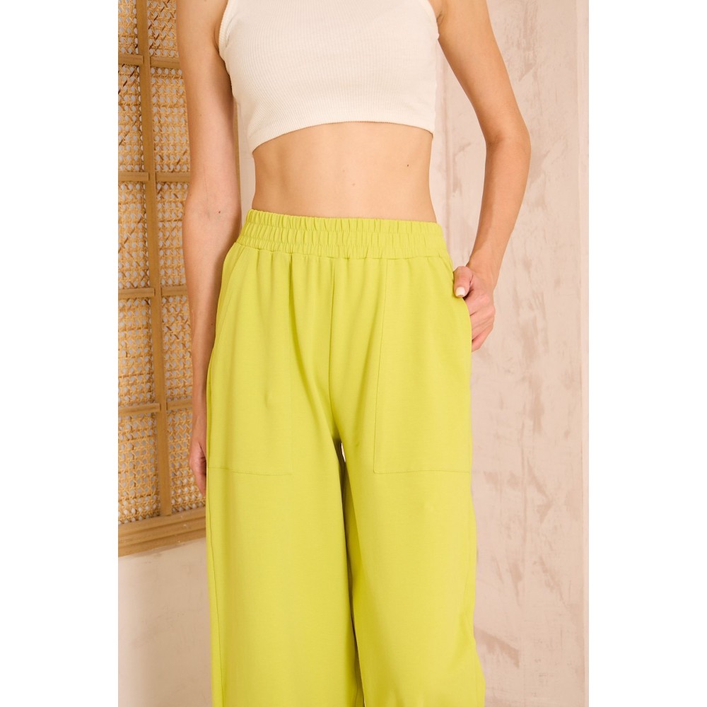 Pasaklı Giyim Pasaklı Giyim Kadın Viskon Pantolon-Eşorfman Altı Yağ Yeşili - Premium Kadın Giyim