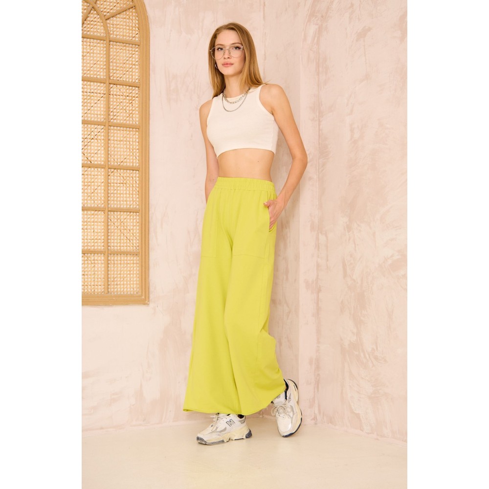 Pasaklı Giyim Pasaklı Giyim Kadın Viskon Pantolon-Eşorfman Altı Yağ Yeşili - Premium Kadın Giyim