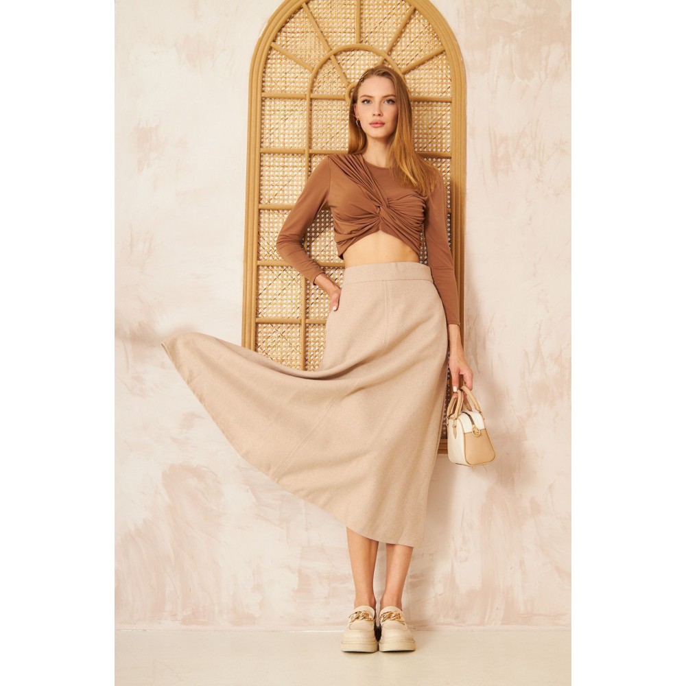 Pasaklı Giyim Pasaklı Giyim Kadın Kiloş Kaşe Etek Taş - Premium Kadın Giyim