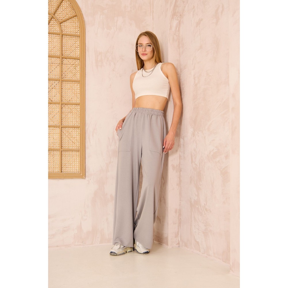 Pasaklı Giyim Pasaklı Giyim Kadın Viskon Pantolon-Eşorfman Altı Gri - Premium Kadın Giyim