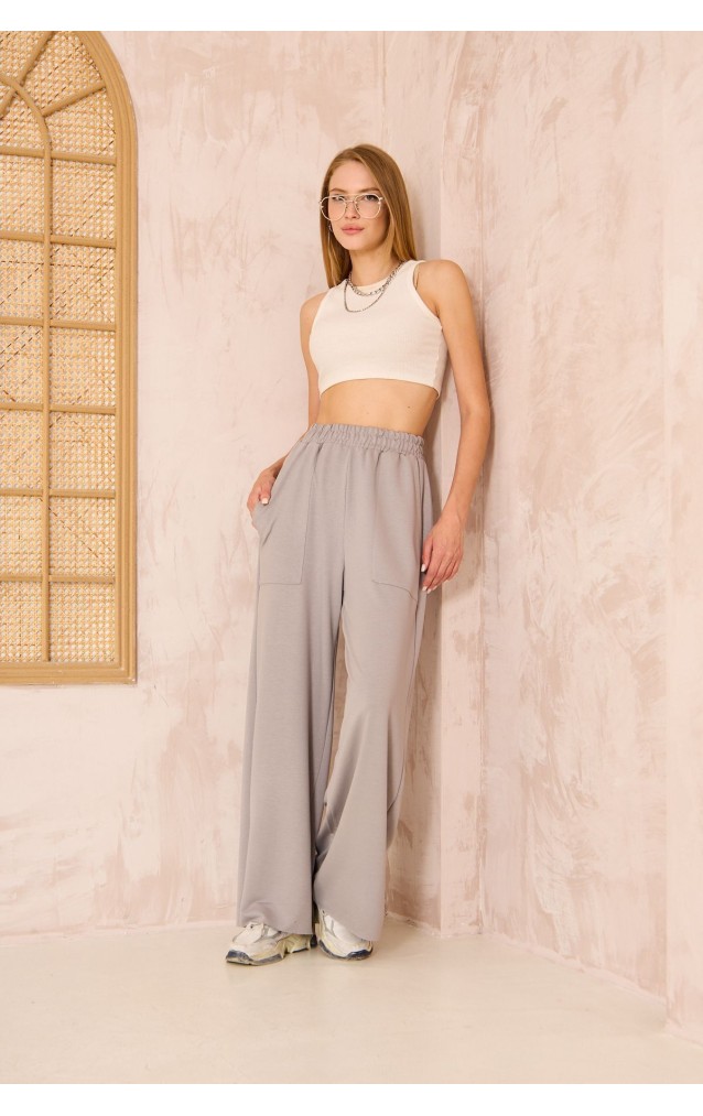 Pasaklı Giyim Kadın Viskon Pantolon-Eşorfman Altı 3465210 Gri