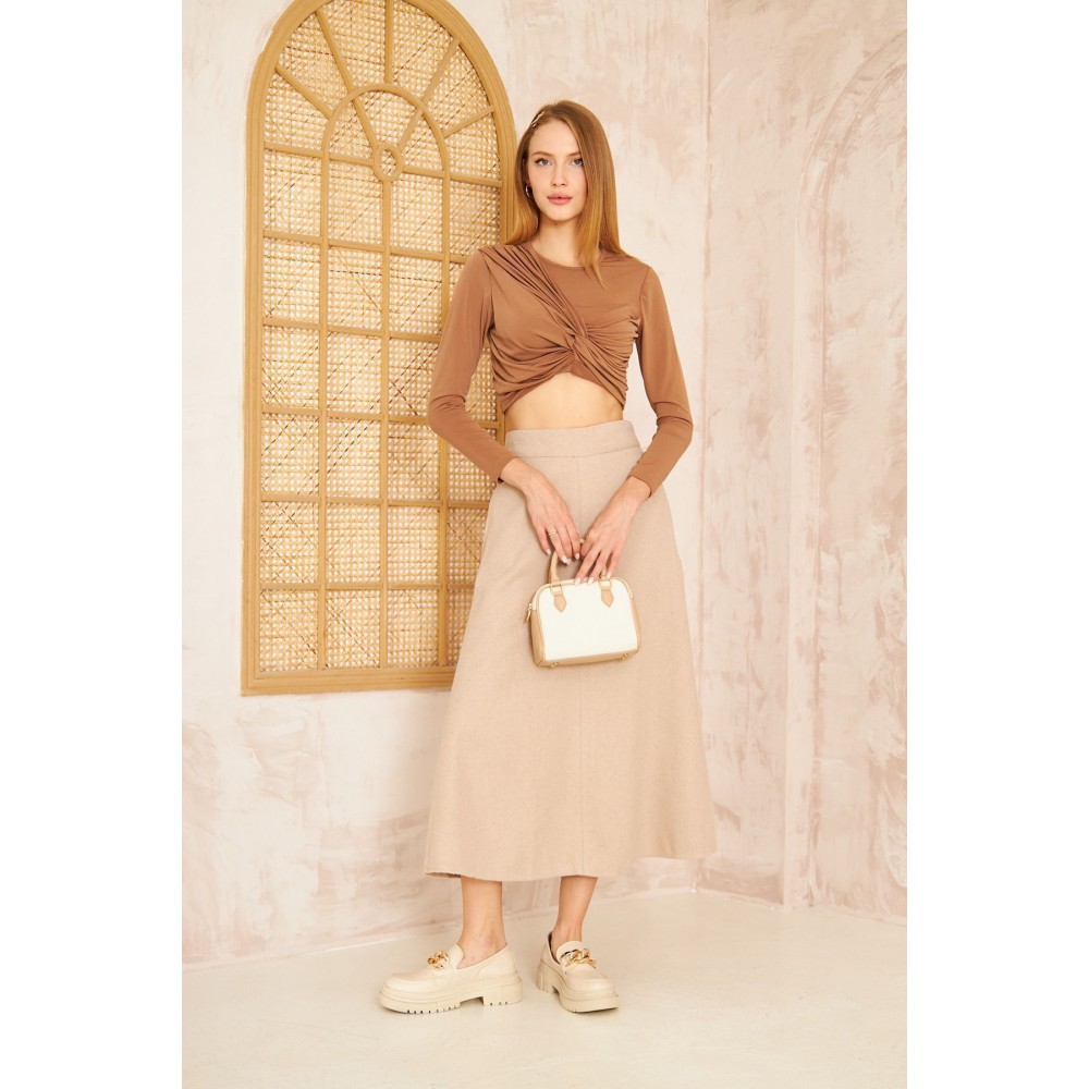 Pasaklı Giyim Pasaklı Giyim Kadın Kiloş Kaşe Etek Taş - Premium Kadın Giyim