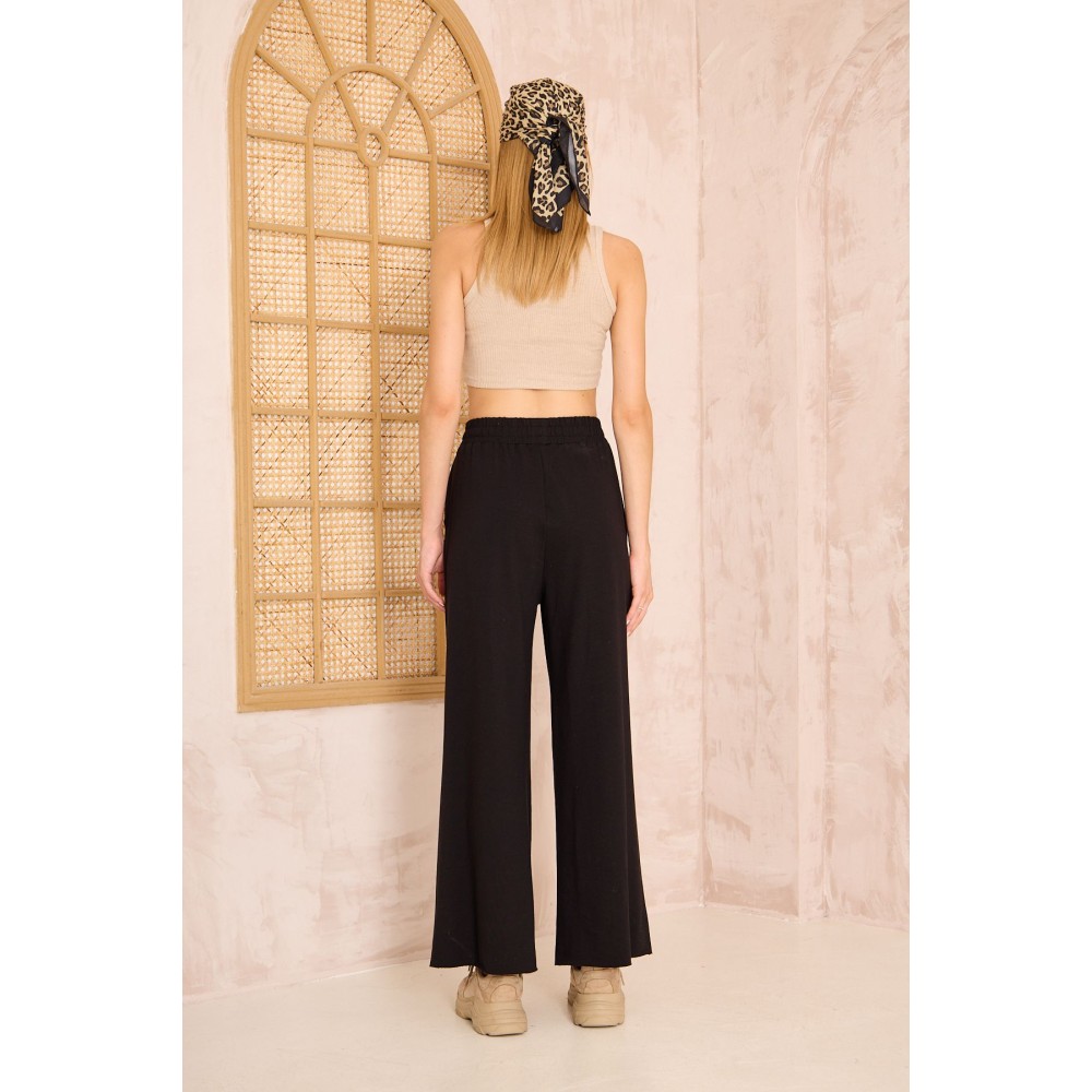 Pasaklı Giyim Pasaklı Giyim Kadın Viskon Pantolon-Eşorfman Altı Siyah - Premium Kadın Giyim