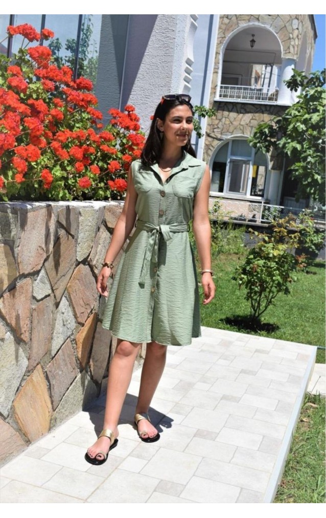 Pasaklı Giyim Kadın Kloş Elbise 2945400 Haki