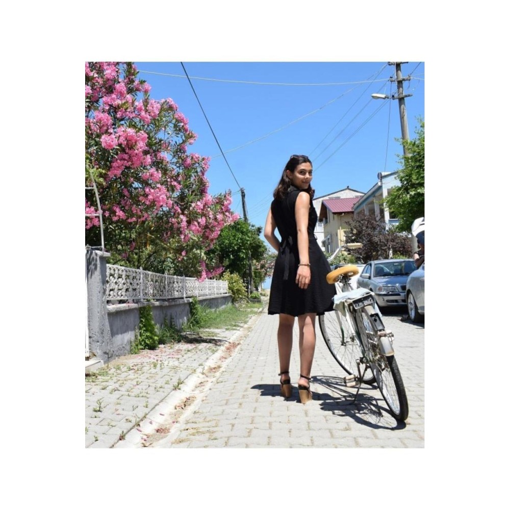 Pasaklı Giyim Pasaklı Giyim Kadın Kloş Elbise Siyah - Premium Kadın Giyim