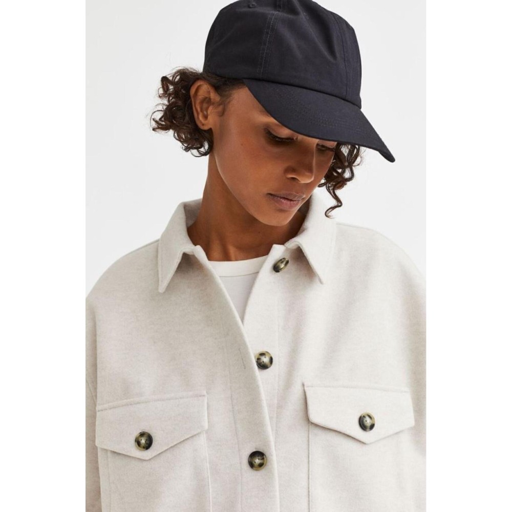 Pasaklı Giyim Pasaklı Giyim Kadın Kaşe Yün Oduncu Gömlek Ekru - Premium Kadın Giyim