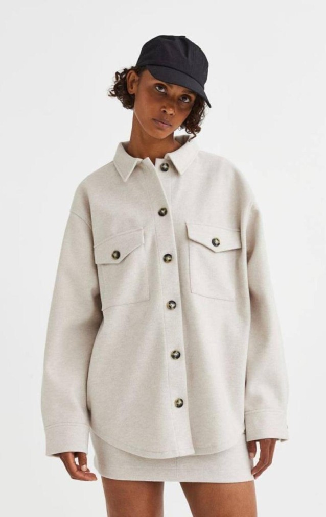 Pasaklı Giyim Kadın Kaşe Yün Oduncu Gömlek 3270250 Ekru