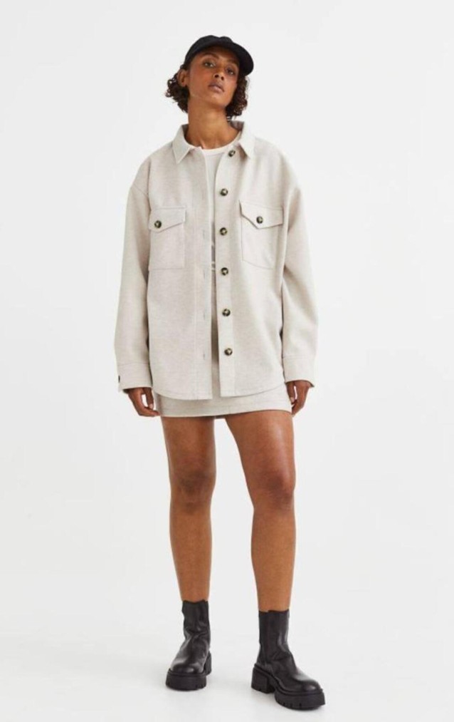 Pasaklı Giyim Kadın Kaşe Yün Oduncu Gömlek 3270250 Ekru