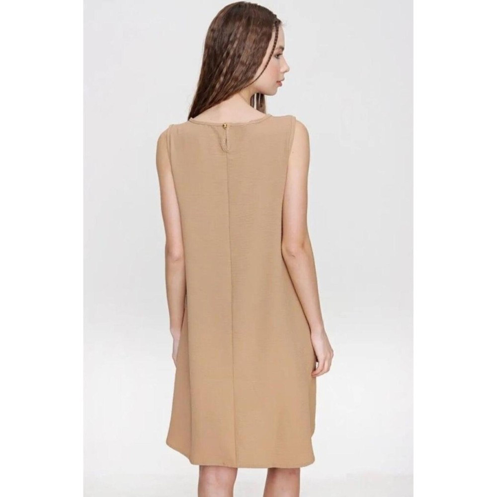 Pasaklı Giyim Pasaklı Giyim Kadın Hasır Detaylı Elbise Bej - Premium Kadın Giyim