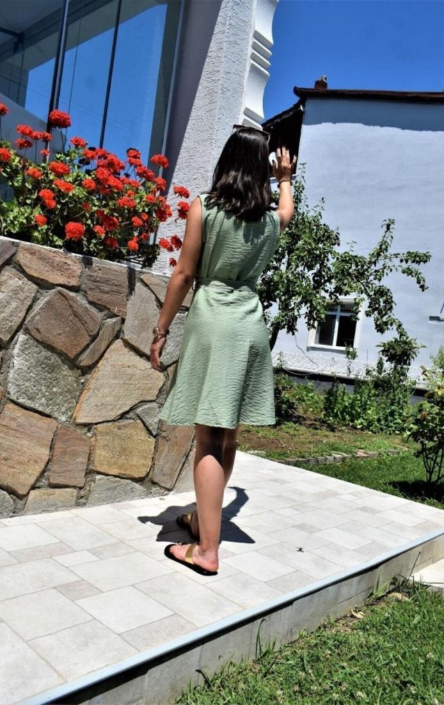 Pasaklı Giyim Kadın Kloş Elbise 2945400 Haki