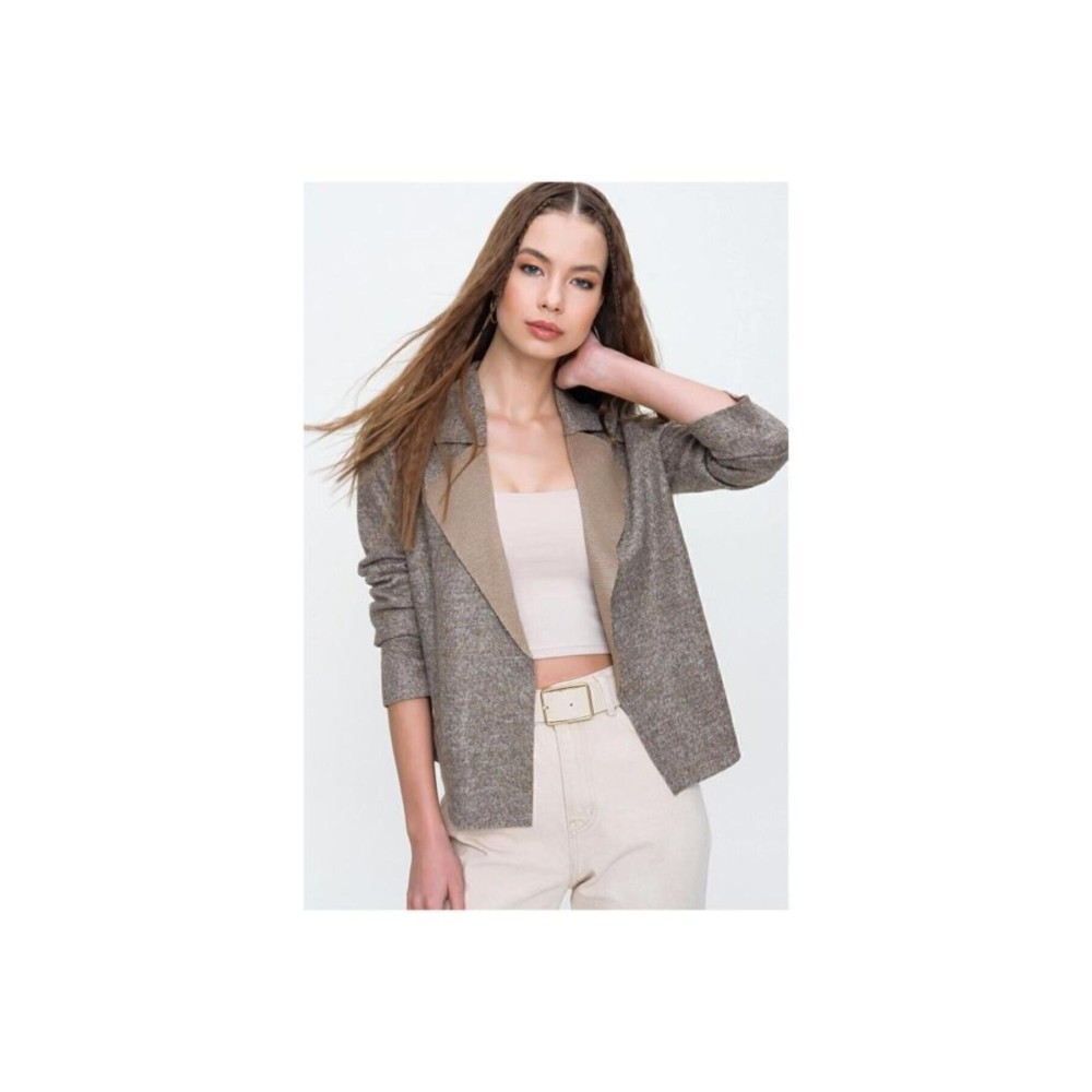 Pasaklı Giyim Pasaklı Giyim Kadın Yumoş Ceket Bej - Premium Kadın Giyim