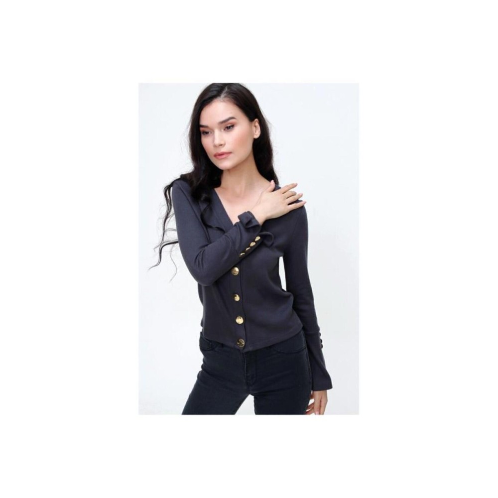 Pasaklı Giyim Pasaklı Giyim Kadın Hırka Antrasit - Premium Kadın Giyim