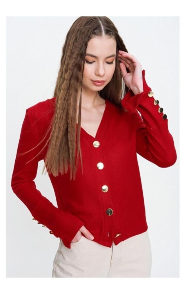 Pasaklı Giyim Kadın Hırka 3007230 Kırmızı