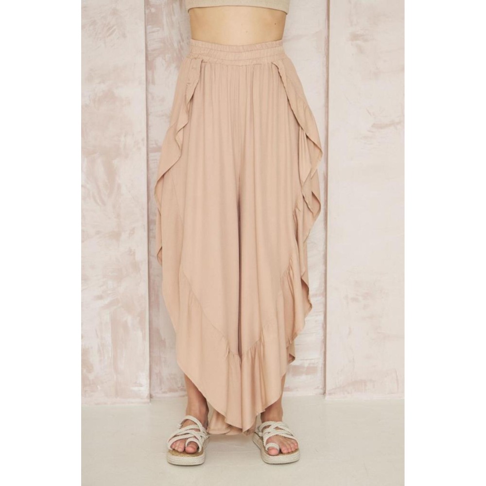 Pasaklı Giyim Pasaklı Giyim Bohem Pantolon Etek Bej - Premium Kadın Giyim