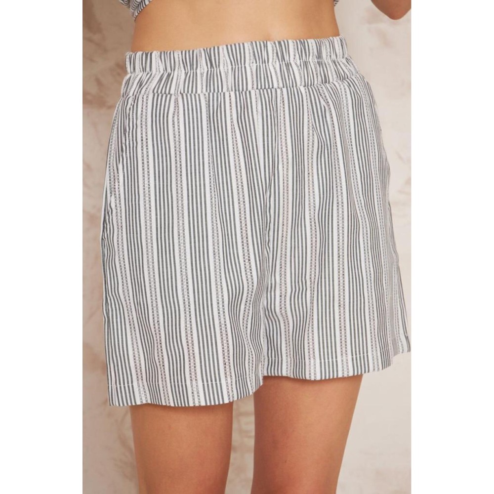 Pasaklı Giyim Pasaklı Giyim Kadın Gömlek-Şort Alt Üst Takım Siyah - Premium Kadın Giyim