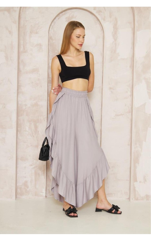 Pasaklı Giyim Bohem Pantolon Etek 3635360 Gri