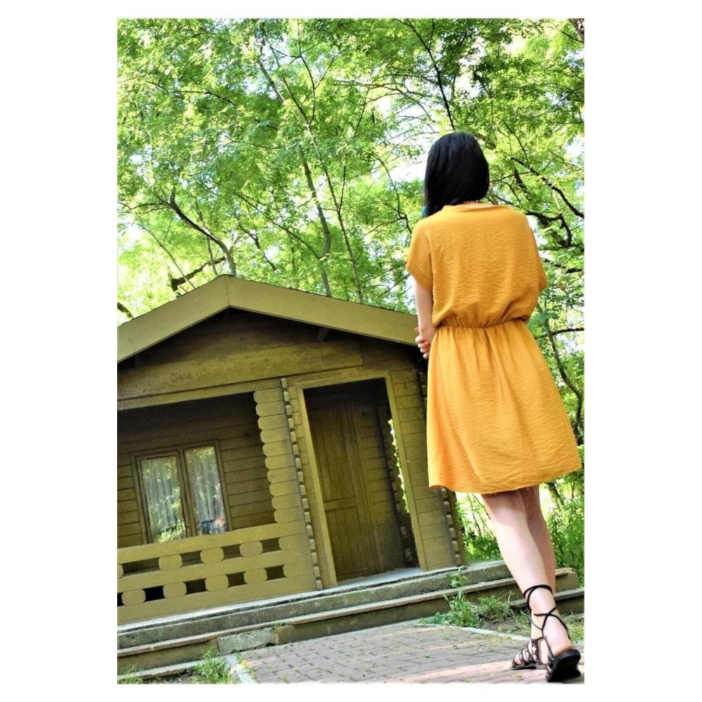 Pasaklı Giyim Pasaklı Giyim Kadın Elbise Hardal - Premium Kadın Giyim