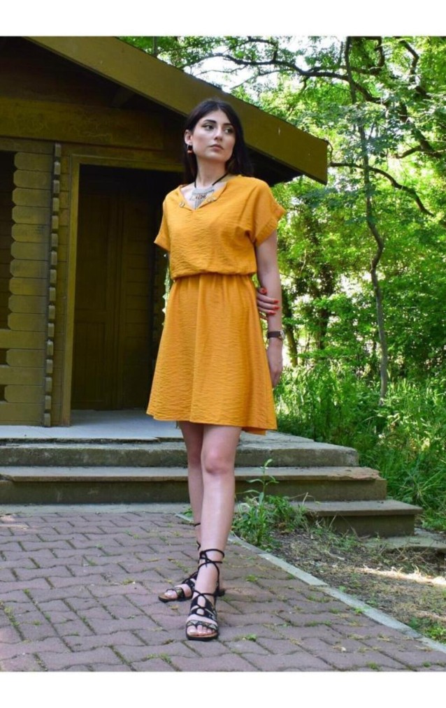 Pasaklı Giyim Kadın Elbise 2874286 Hardal