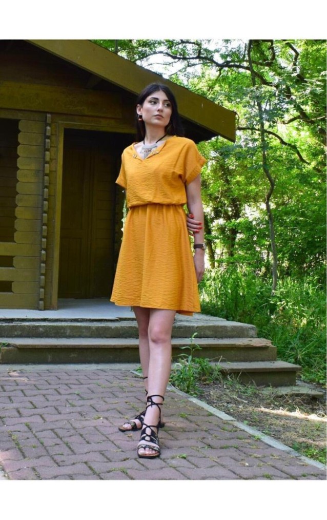 Pasaklı Giyim Kadın Elbise 2874286 Hardal