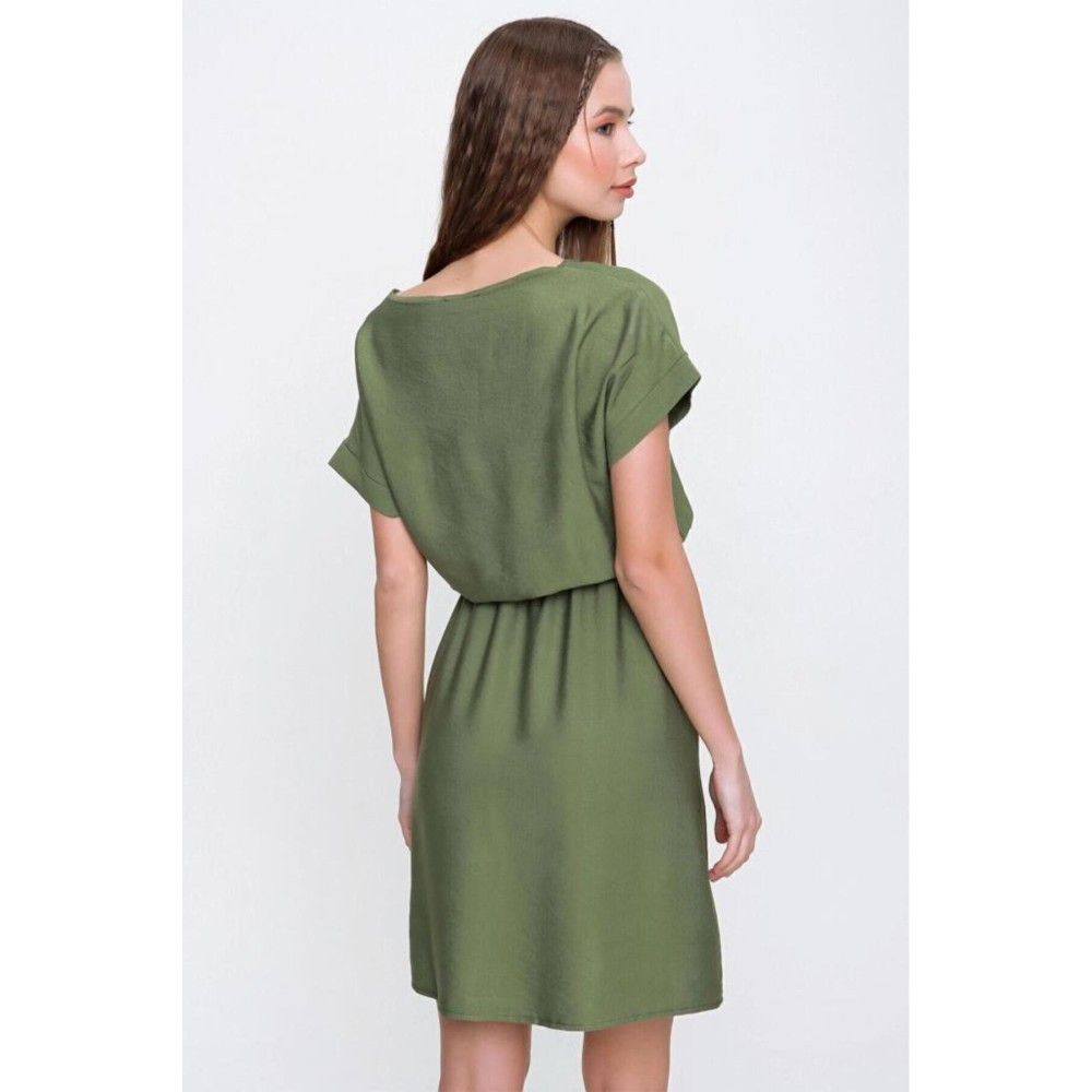 Pasaklı Giyim Pasaklı Giyim Kadın Elbise Haki - Premium Kadın Giyim