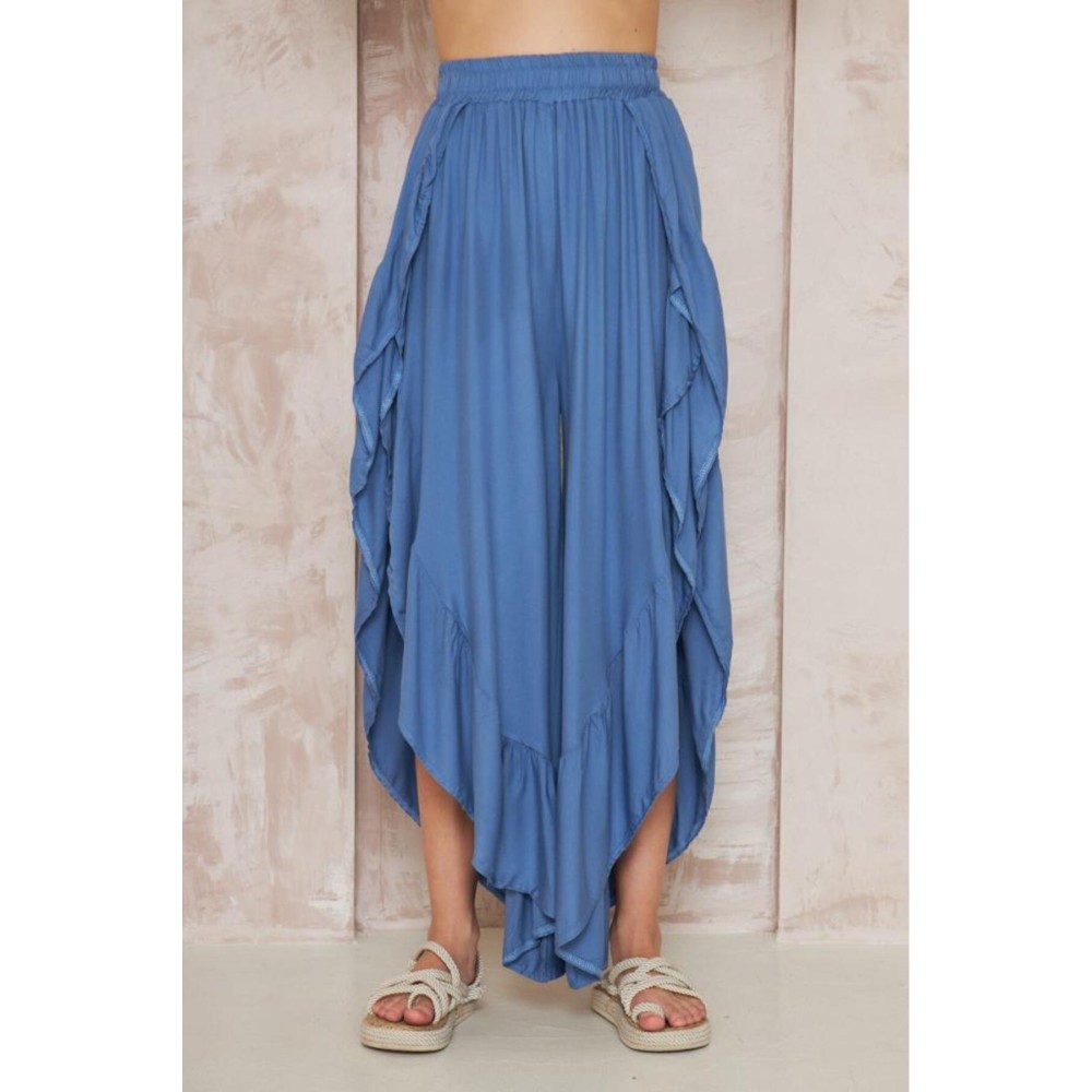 Pasaklı Giyim Pasaklı Giyim Bohem Pantolon Etek indigo - Premium Kadın Giyim