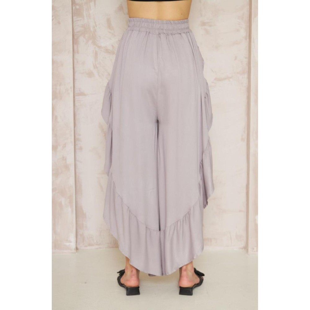 Pasaklı Giyim Pasaklı Giyim Bohem Pantolon Etek Gri - Premium Kadın Giyim