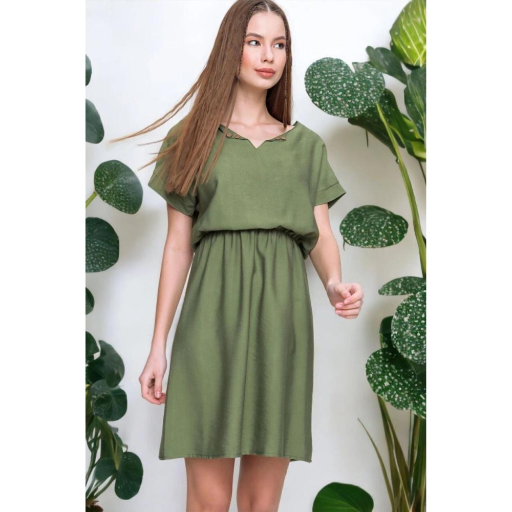 Pasaklı Giyim Pasaklı Giyim Kadın Elbise Haki - Premium Kadın Giyim