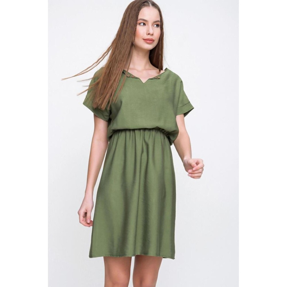 Pasaklı Giyim Pasaklı Giyim Kadın Elbise Haki - Premium Kadın Giyim