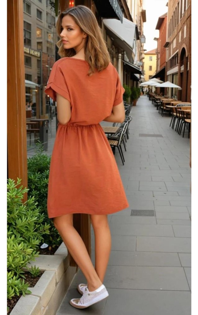 Pasaklı Giyim Kadın Elbise 2874286 Kiremit