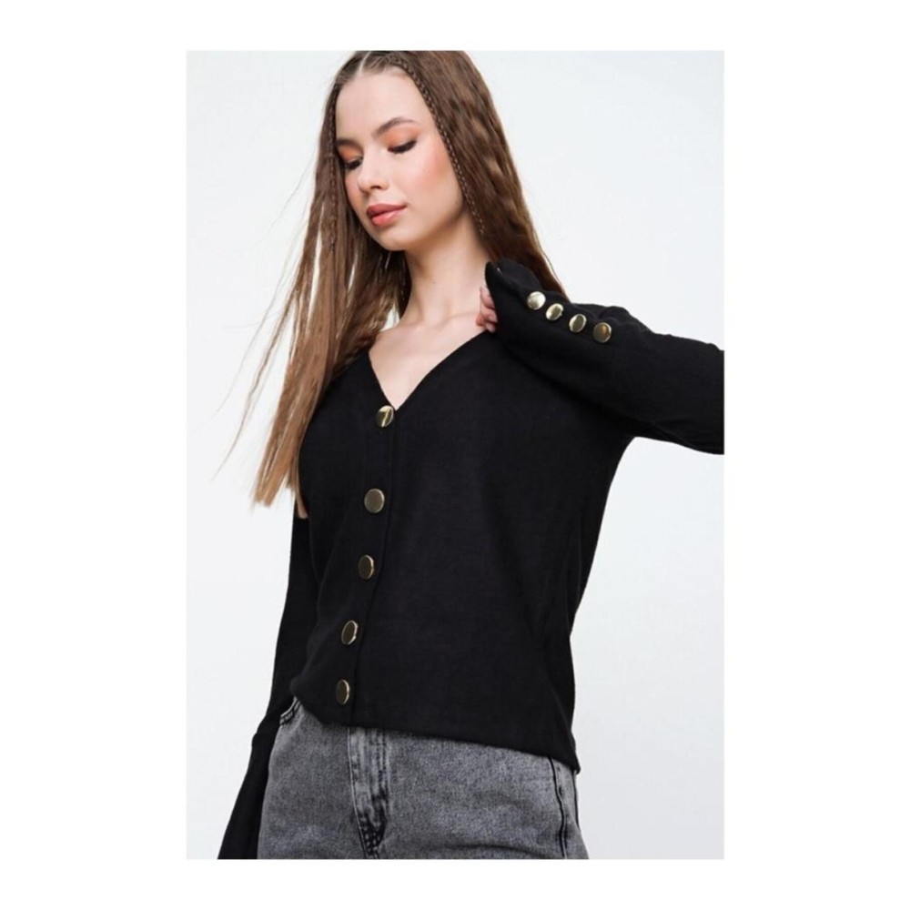 Pasaklı Giyim Pasaklı Giyim Kadın Hırka Siyah - Premium Kadın Giyim