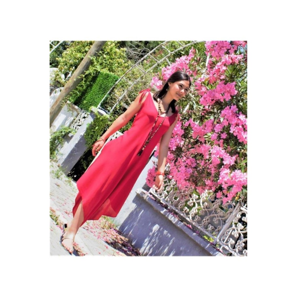 Pasaklı Giyim Pasaklı Giyim Kadın Viskon Pantolon Etek Tulum Kırmızı - Premium Kadın Giyim