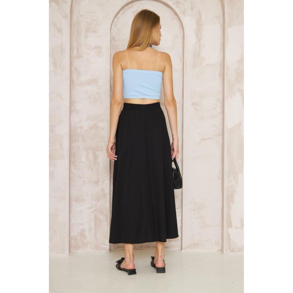 Pasaklı Giyim Pasaklı Giyim Kadın Poplin Etek Siyah - Premium Kadın Giyim