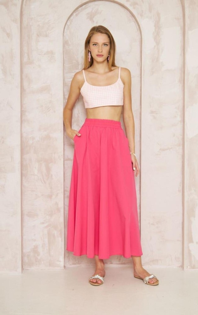 Pasaklı Giyim Kadın Poplin Etek 3623250 Fuşya